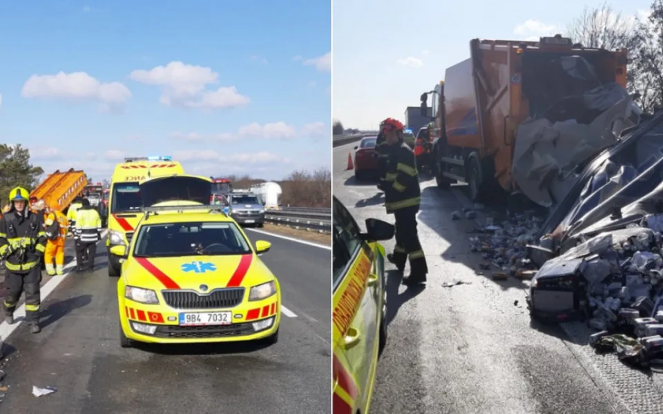 Při nehodě na D2 zemřel člověk, z Brna na Bratislavu stojí doprava