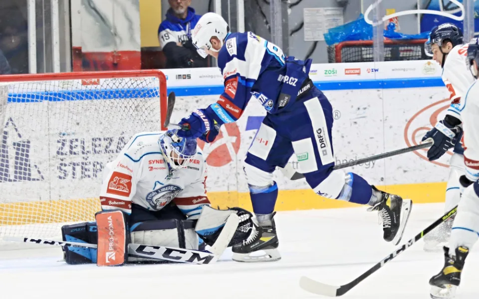 Hokejisté brněnské Komety odvrátili mečbol Liberec, doma zvítězili 4:1