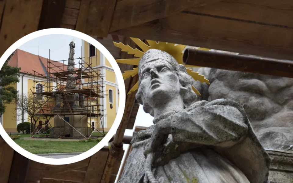 Rekonstruovaný mariánský sloup