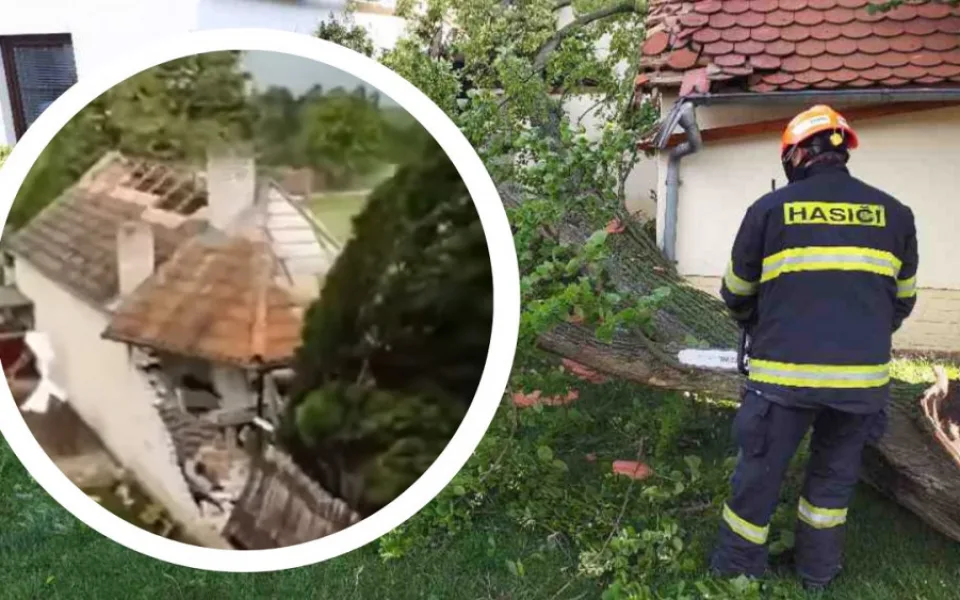 Podle meteorologů se jižní Moravou prohnalo malé tornádo