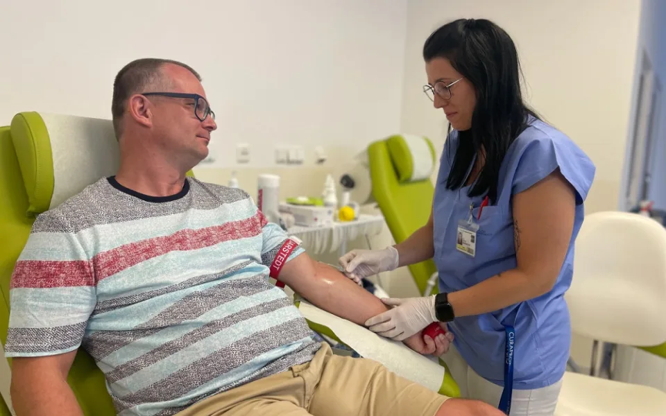 Martin Marek byl dnes na 247. odběru krve
