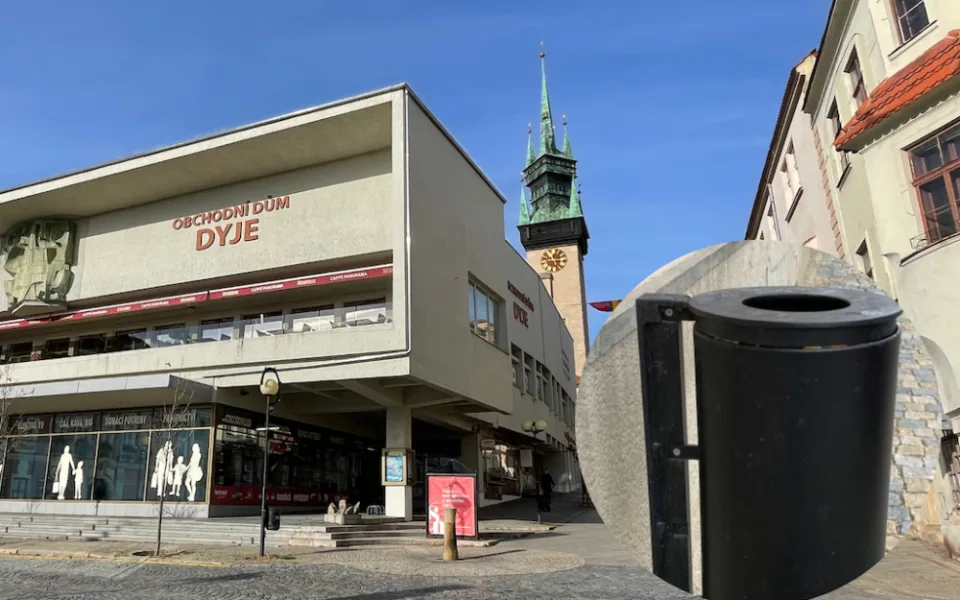 Lidé a turisté ve Znojmě nahází lidé více odpadků do košů