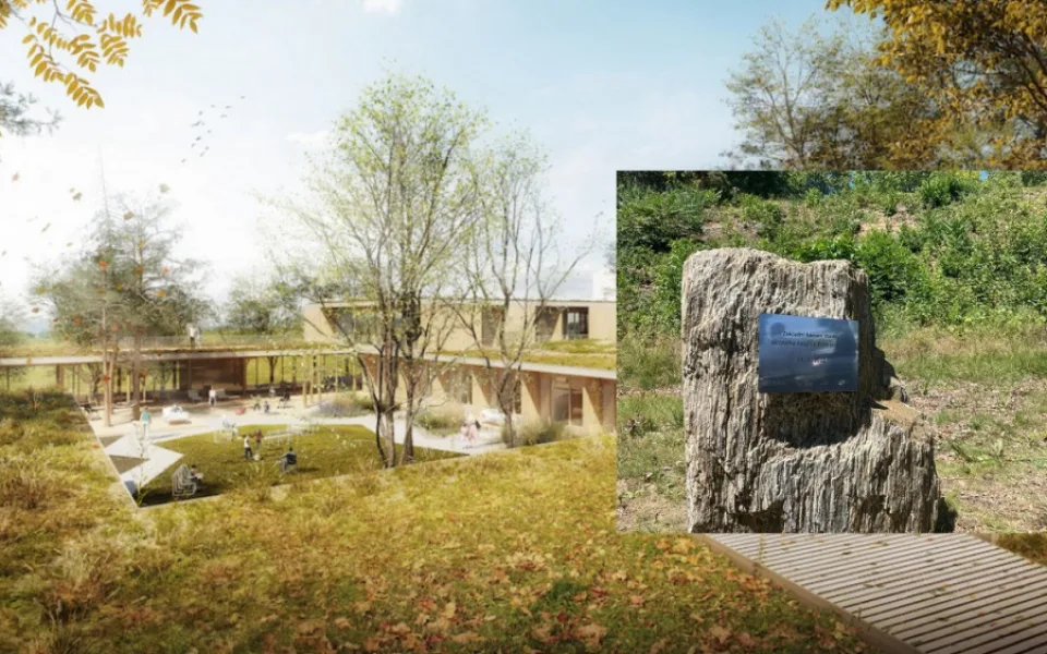 Základní kámen stavby a vizualizace dětského hospice