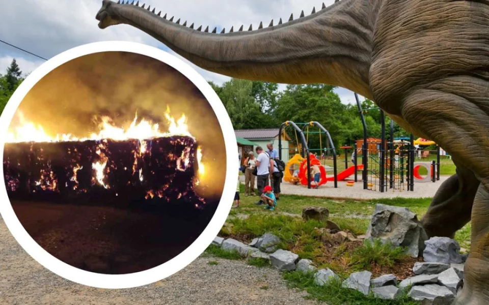 Ve Vyškově vzplanul autobus, lidi nemůžou do zoo ani k dinosaurům