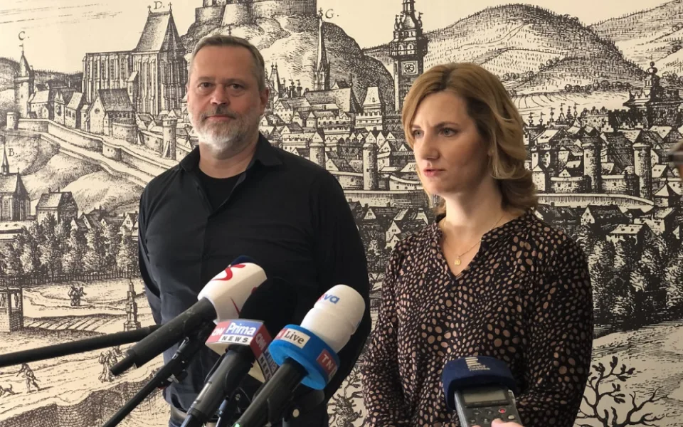 Náměstek Robert Kerndl (ODS) a primátorka Markéta Vaňková (ODS)