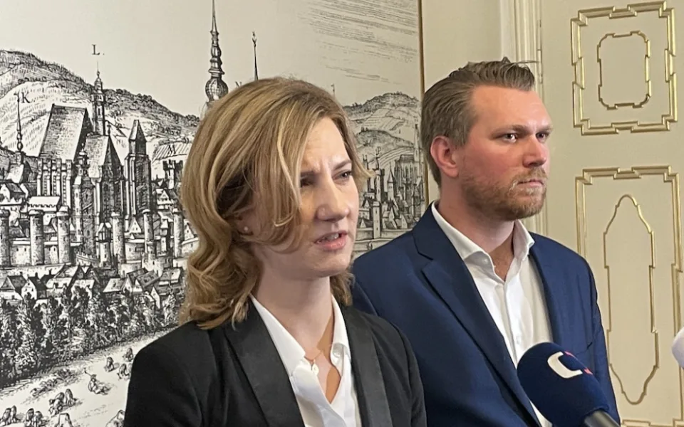 Markéta Vaňková (ODS) a Tomáš Aberl (TOP 09)