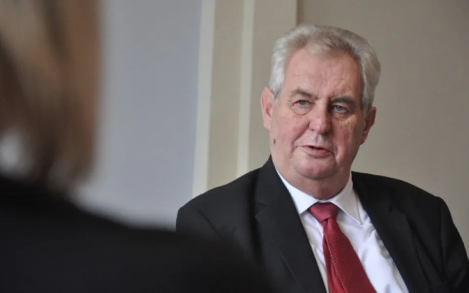 Ilustrační foto. Miloš Zeman.