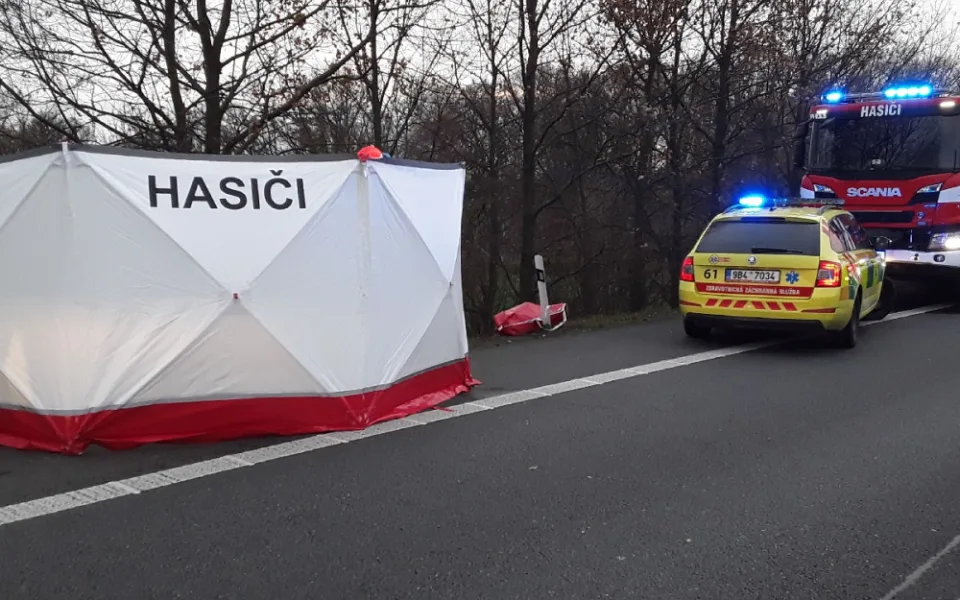 Na Vyškovsku vjelo auto do stromu. Jedna žena zemřela, další jsou zranění