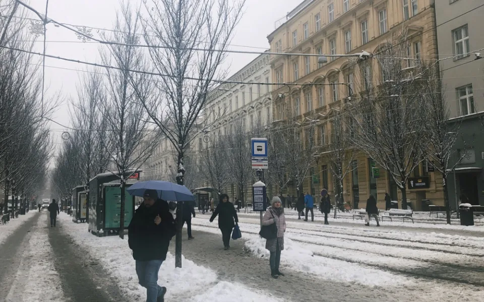 Brno se probudilo do sněhu