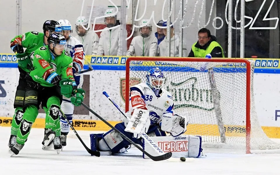 Kometa v předkole podruhé porazila Boleslav a mečbol. K výhře dovedl Brno brankář Furch