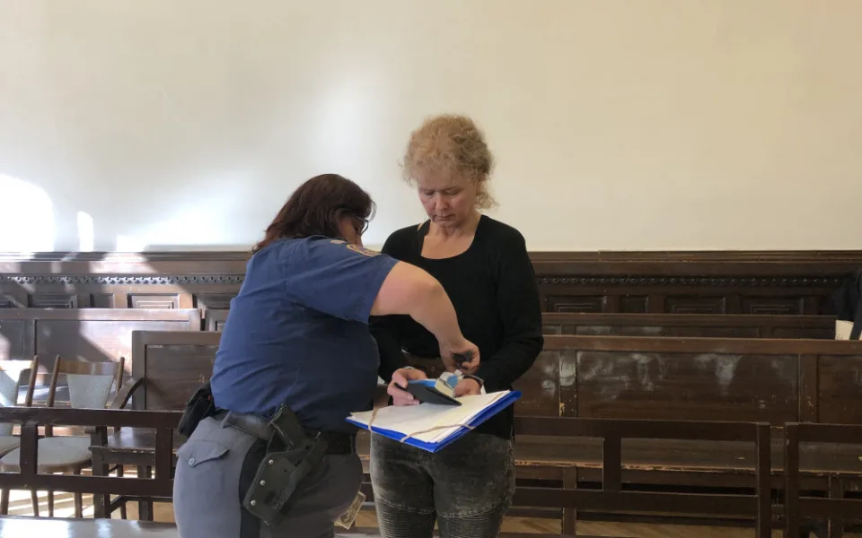 Obžalovaná Martina Toušek Baďurová