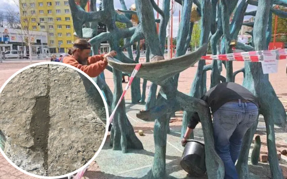 V Brně opět opravují novou sochu pro Mendela. Jen údržba, hájí se tvůrci