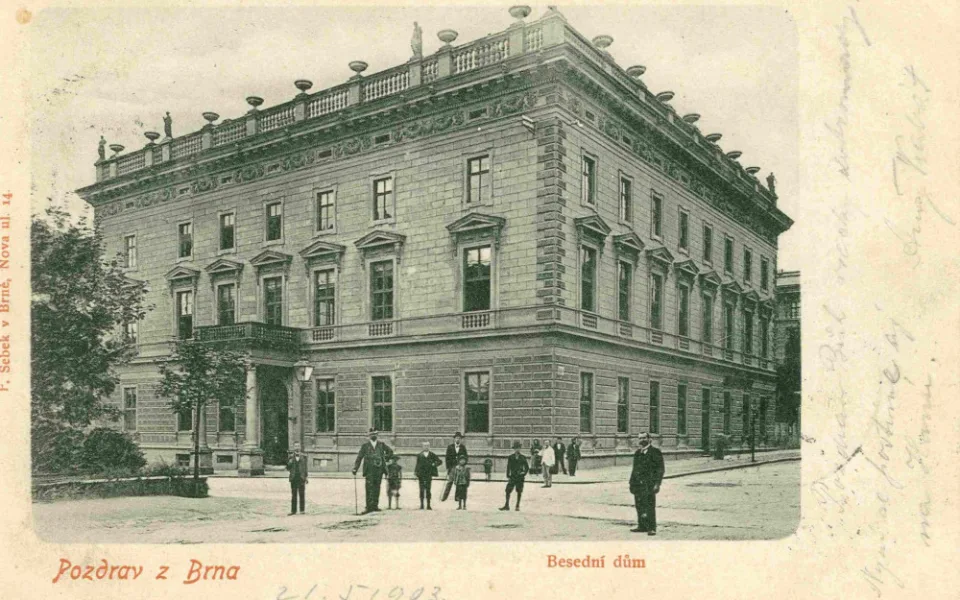 Pohlednice s Besedním domem