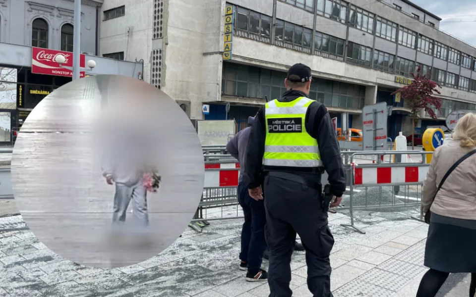 V Brně potrestají cizince, který si trhal na brněnském nádraží květiny