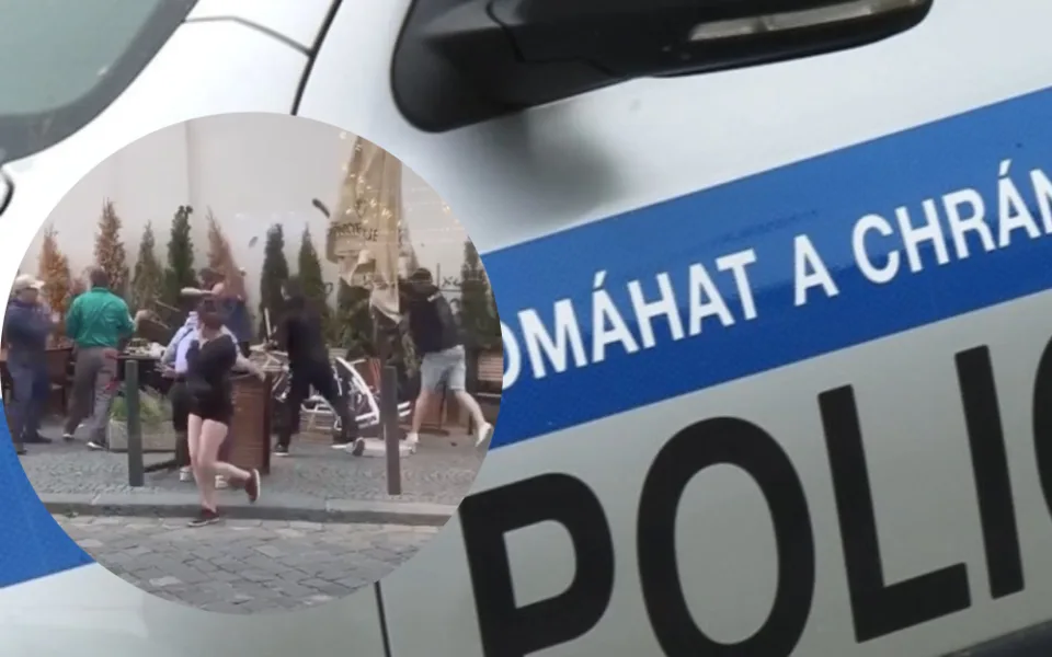 VIDEO: Skupina Romů zaútočila v Brně na Ukrajince. Házeli po nich židle a stoly