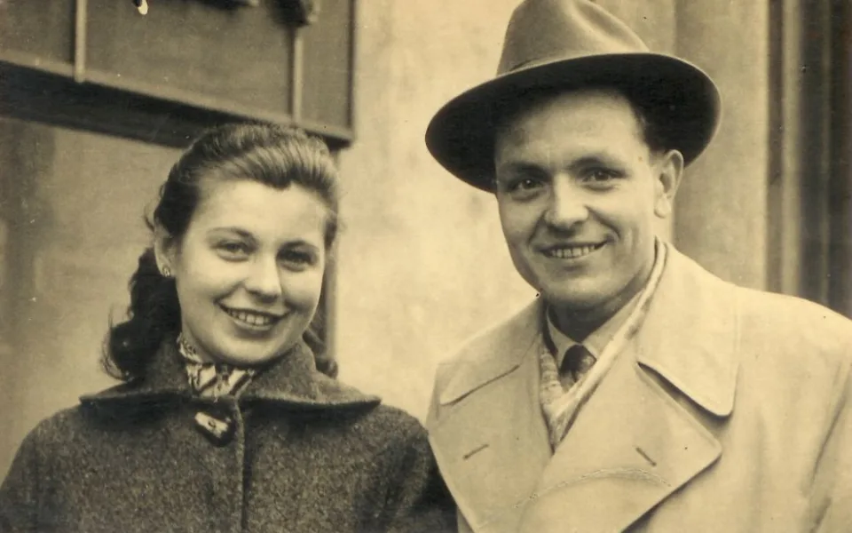 Milena Blatná a Jiří Blatný v roce 1958.