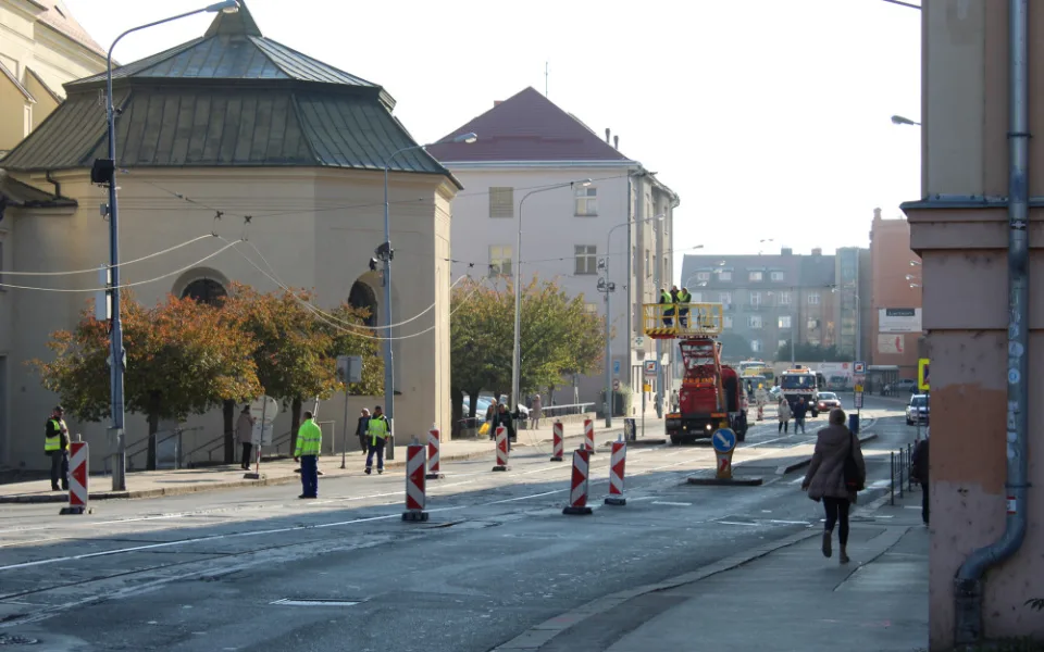Zábrdovická ulice podstupovala rekonstrukci v období let 2018–2019