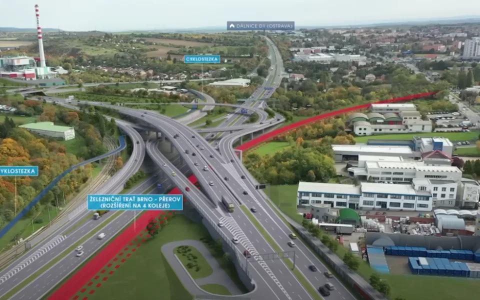 VIZUALIZACE: Silničáři naplánovali část velkého městského okruhu. Svede dopravu z obydlených částí