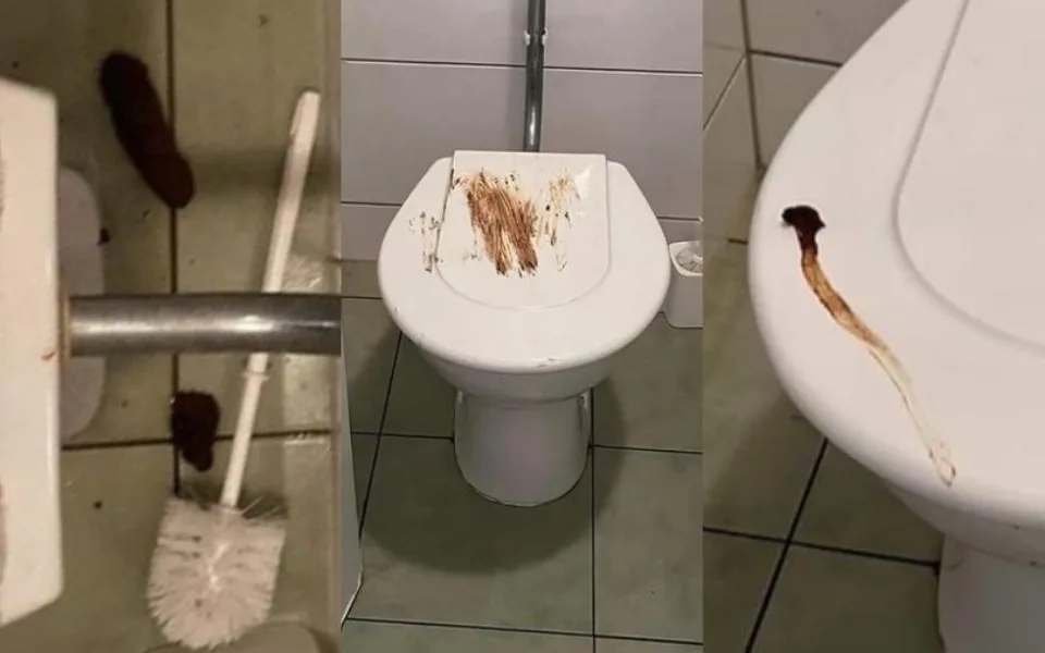 Na brněnském gymnáziu řádí Záchodový fantom. Toalety od fekálií prezentuje jako umělecká díla