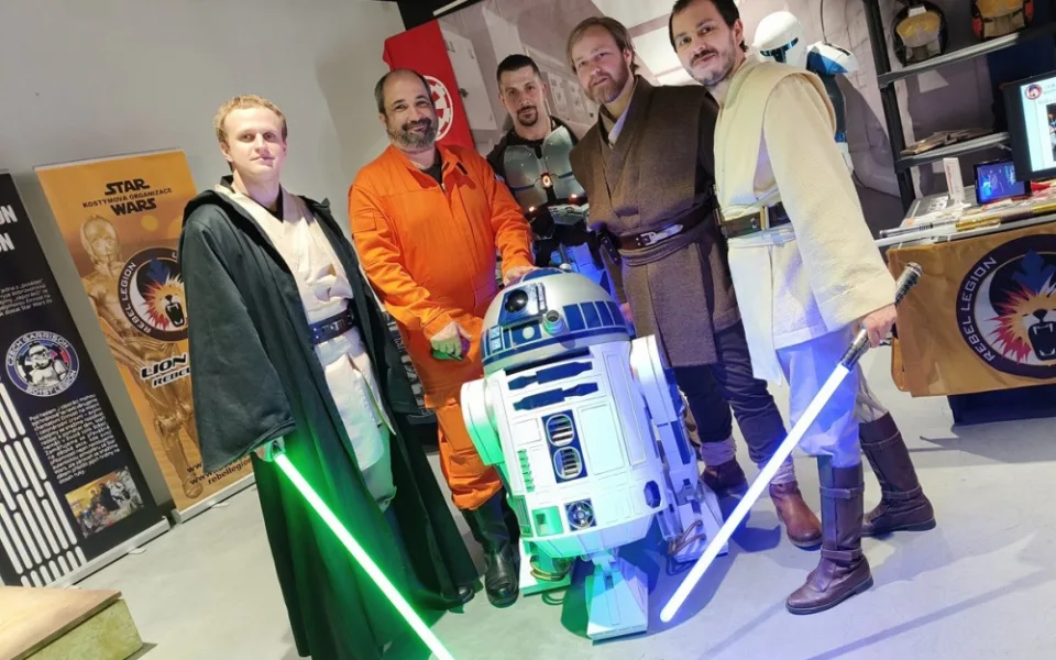 Radek Voltr (druhý zleva) se svými kolegy z The Rebel Legion - Lion Base