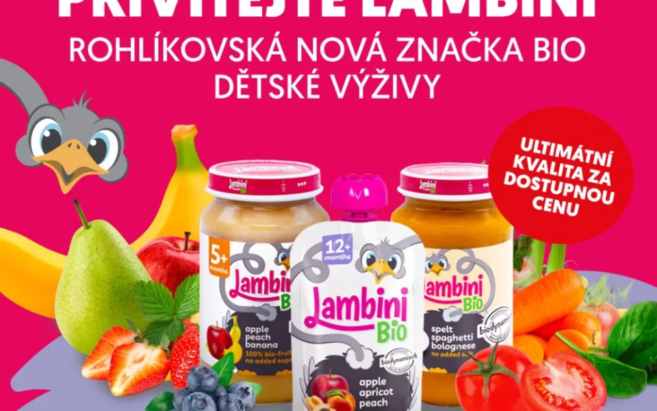 Rohlik.cz představuje Lambini BIO. Novou privátní značku dětské výživy s certifikací Demeter