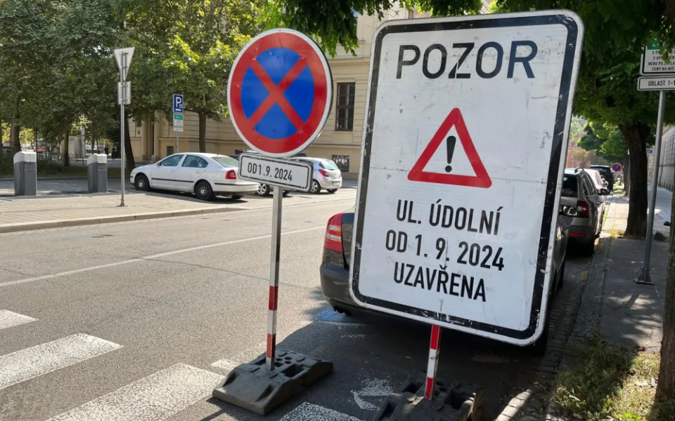 V neděli začne rekonstrukce Údolní ulice v Brně. Více než rok po ní neprojedou auta ani vozy MHD