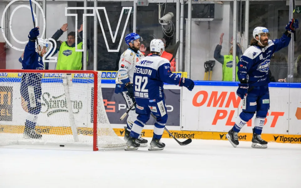 Hokejisté Brna porazili Kladno 3:2, Rytíří padli popáté v řadě