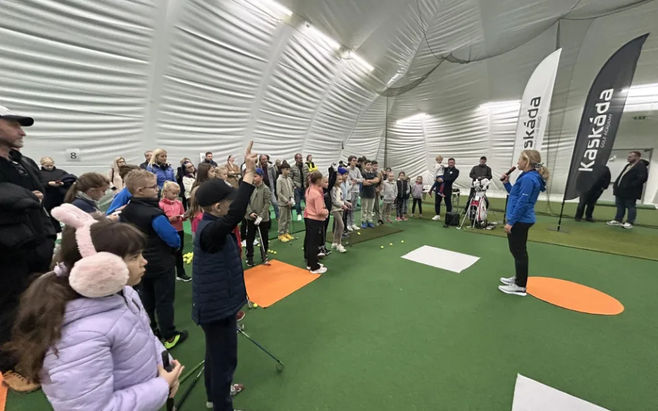 U Brna se otevřela první hala na golf v Česku. Stála pět milionů a bude sloužit i k přípravě reprezentů