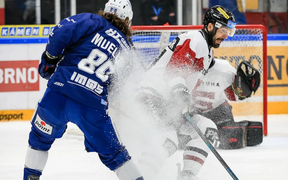 Hokejisté Sparty vyhráli v Brně 3:0. O druhém finalistovi rozhodne sedmý zápas