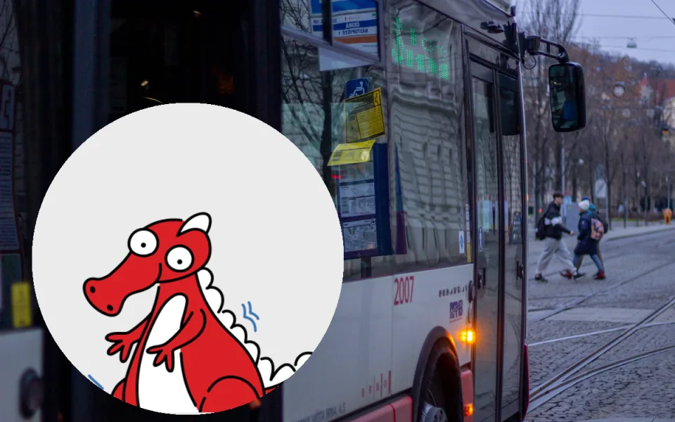 Brněnský dopravce má nového maskota. Červeného dráčka pojmenují cestující