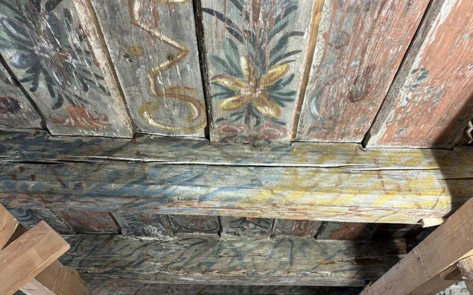 V domě na Mečové se našly historické malby. Vraťme umění lidem, vyzývá historik
