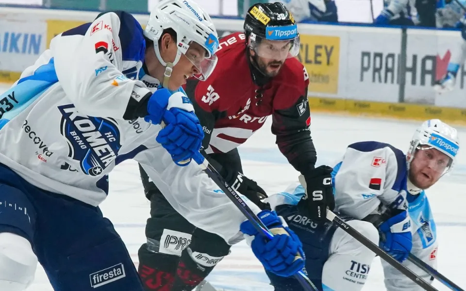 Sparta má podruhé za sebou všechny body, porazila úřadujícího mistra Brno 4:1