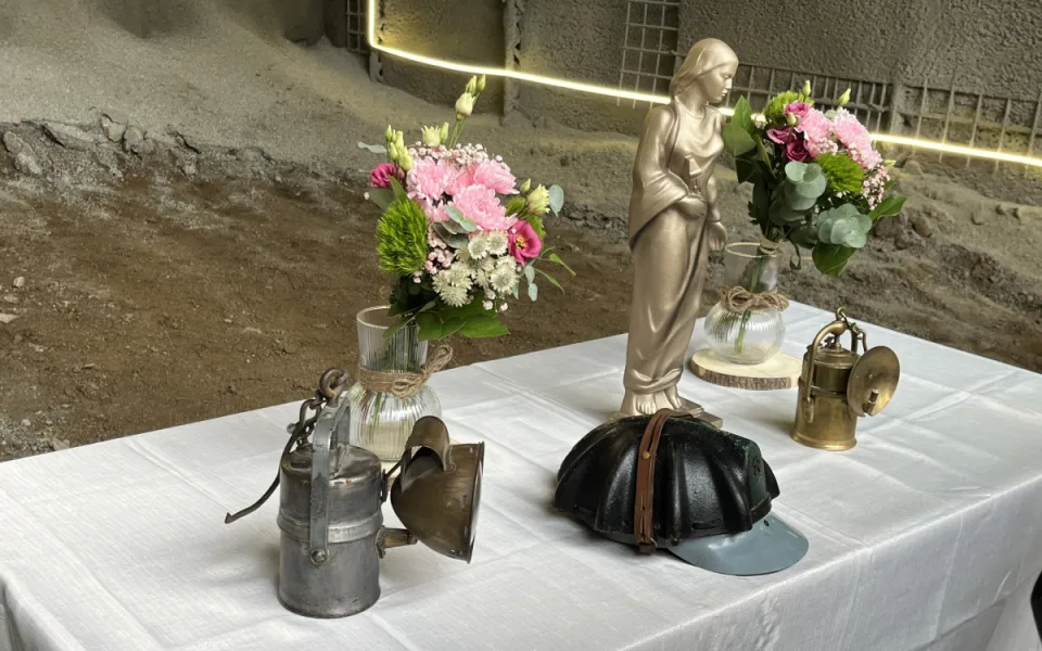 Budoucí tunel na Kamechy má patronku. Svatá Barbora ochrání dělníky na stavbě
