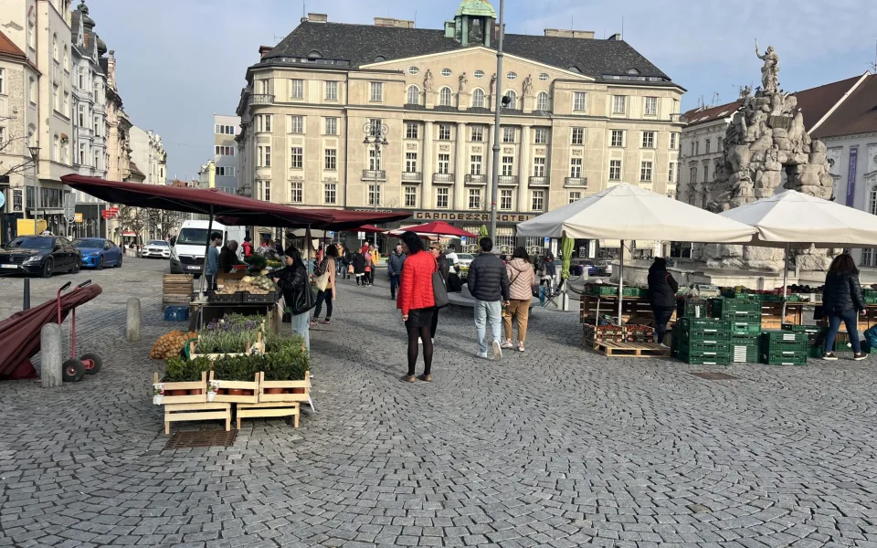 FOTO: Zelný trh po zimě ožívá. Lidé tam nakoupí bylinky nebo sazenice