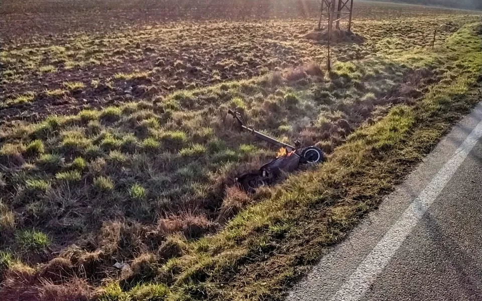 Foto z místa požáru