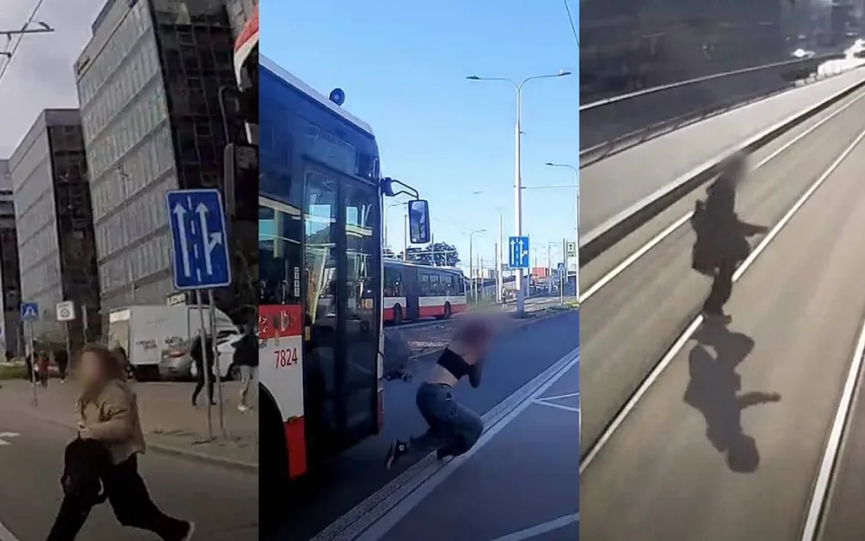 V ulicích Brna nedávají pozor mladí ani senioři. Dopravce varuje záběry z nehod