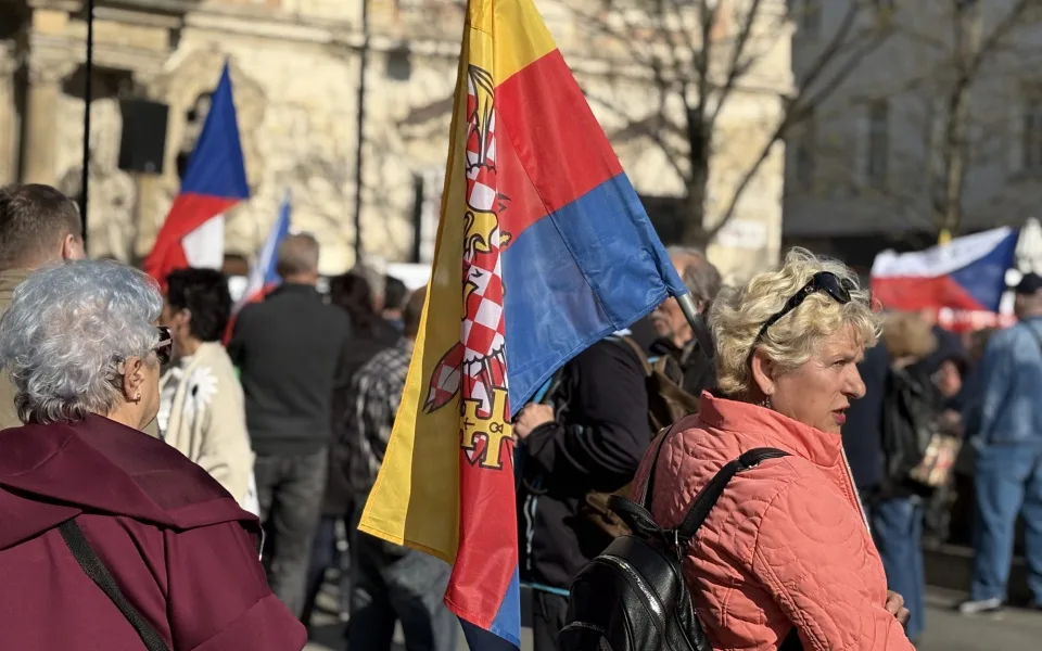 Ilustrační fotografie z demonstrace 