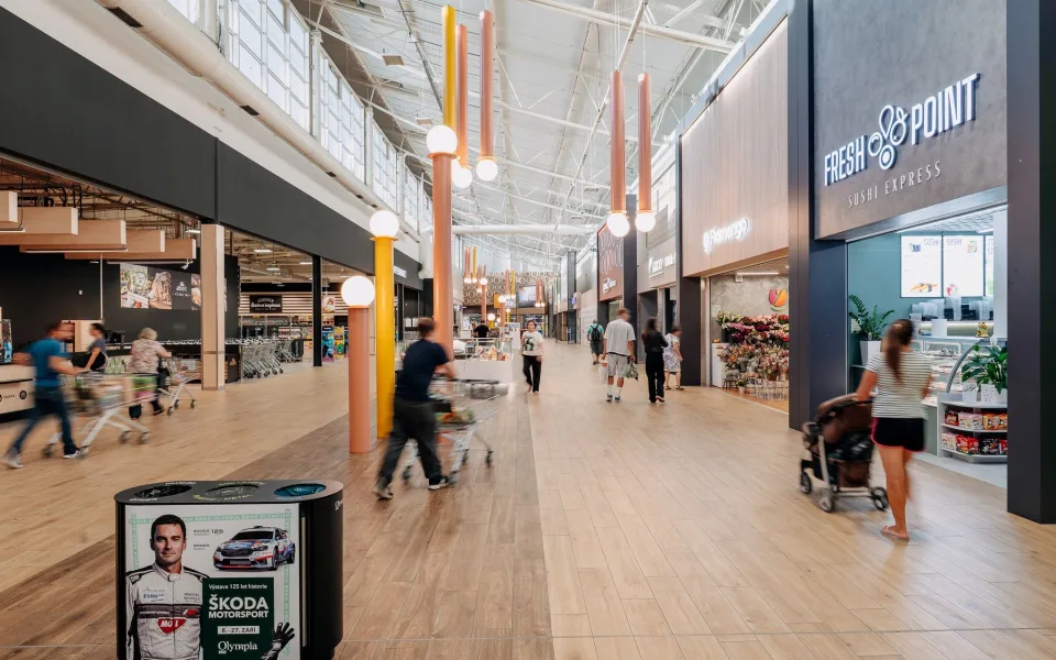 Olympia Brno zrekonstruovala pasáž u Alberta. Nově nese název Olympia market